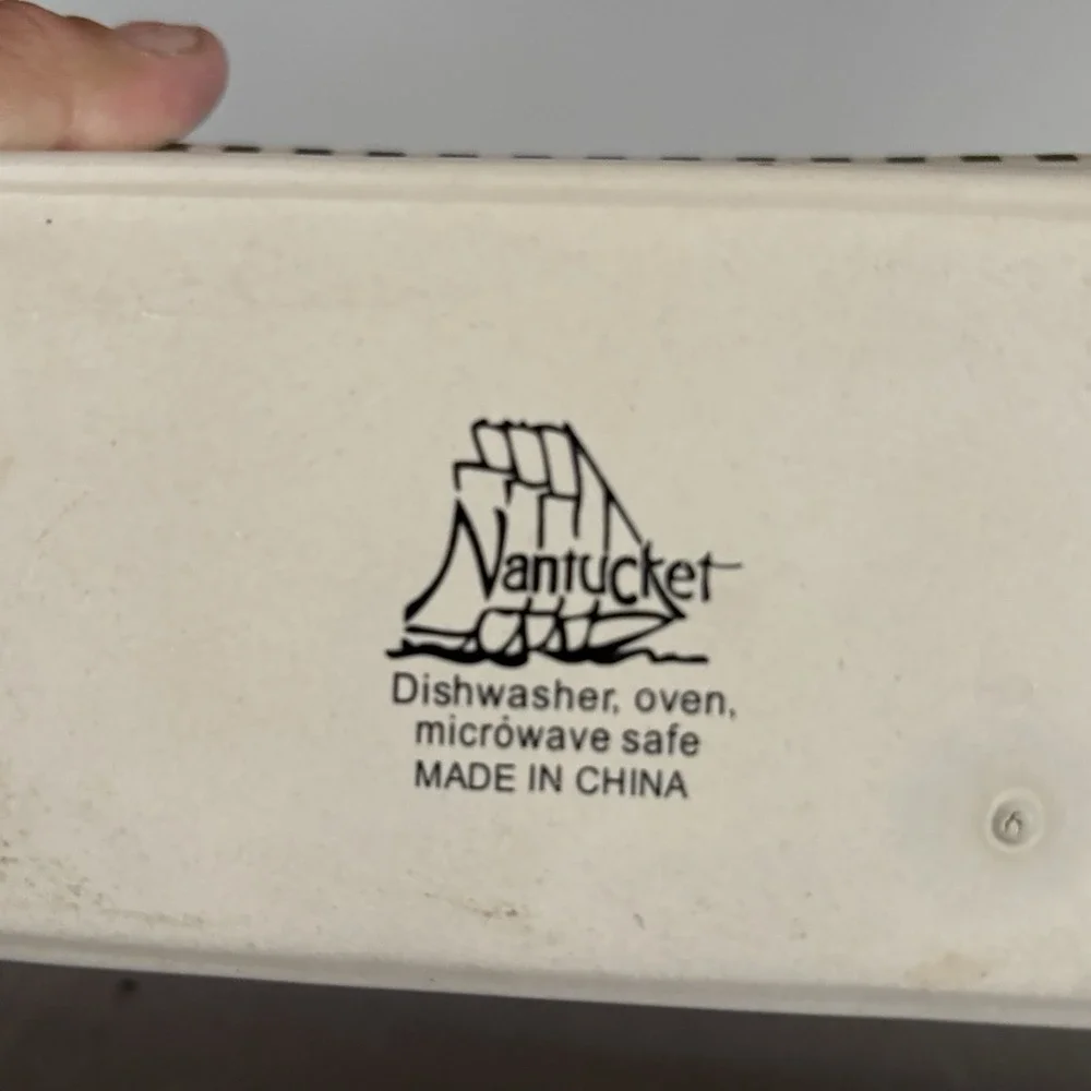 Vintage Stoneware Mini-Loaf Pans, Nantucket And Royal‎ Norfolk